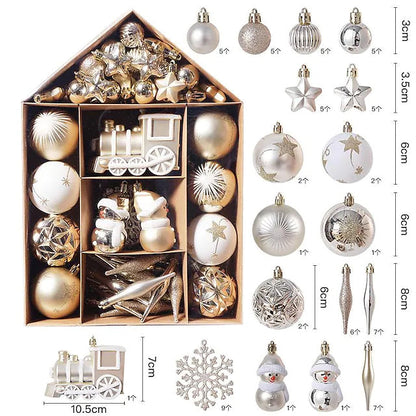 Skorter | 70-piece Set: Christmas Tree Decorations Christmas Balls