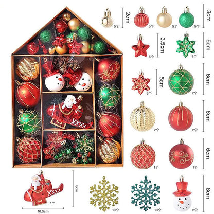 Skorter | 70-piece Set: Christmas Tree Decorations Christmas Balls