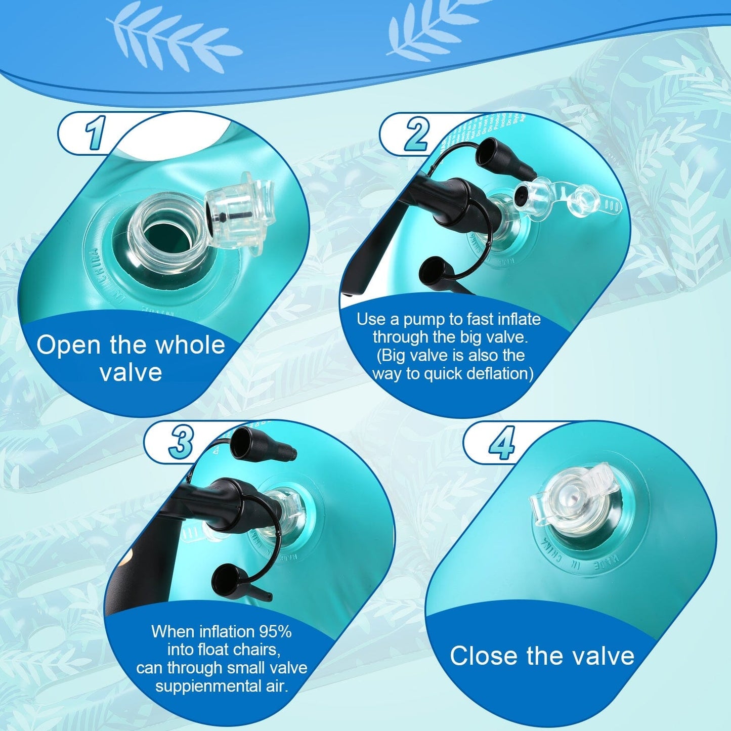 Skorter | 70" x 30" Inflatable Lounge Pool with Headrest