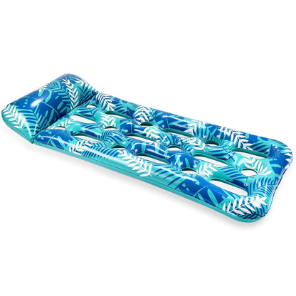 Skorter | 70" x 30" Inflatable Lounge Pool with Headrest