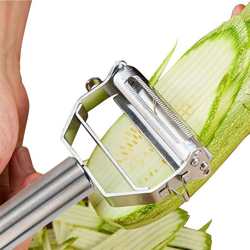 Skorter | Ultra-sharp stainless steel multifunctional vegetable peeler & julienne cutter