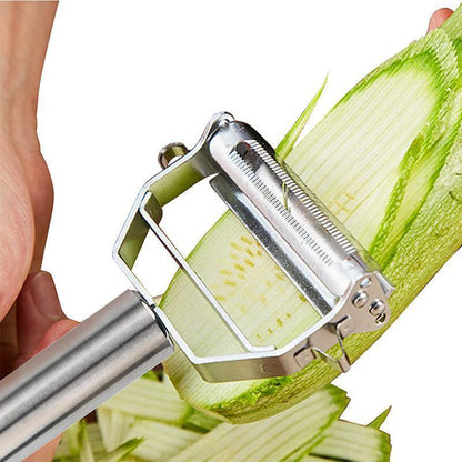 Skorter | Ultra-sharp stainless steel multifunctional vegetable peeler & julienne cutter