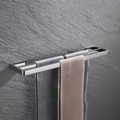 Skorter | 5-piece modern bathroom accessories as single item or in set Polished chrome bathroom set