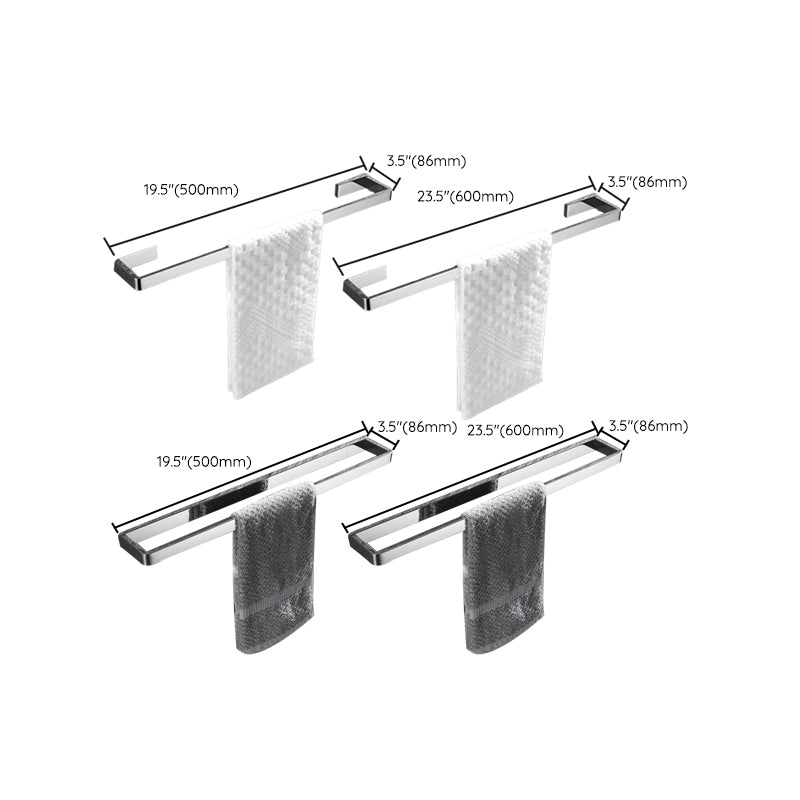 Skorter | 5-piece modern bathroom accessories as single item or in set Polished chrome bathroom set