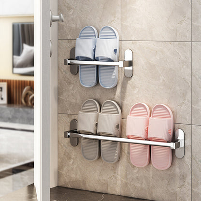 Skorter | 2-Piece Stainless Steel Slip-Resistant Modern Chrome Bathroom Hardware Set