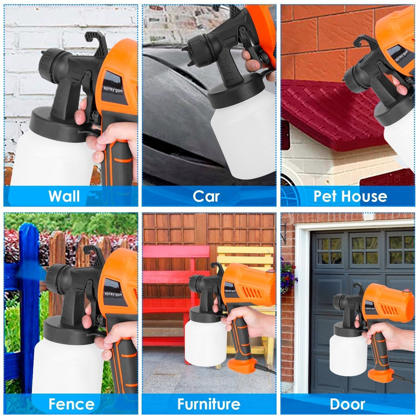 Skorter | 700W Electric Paint Sprayer Handheld HVLP Spray Paint