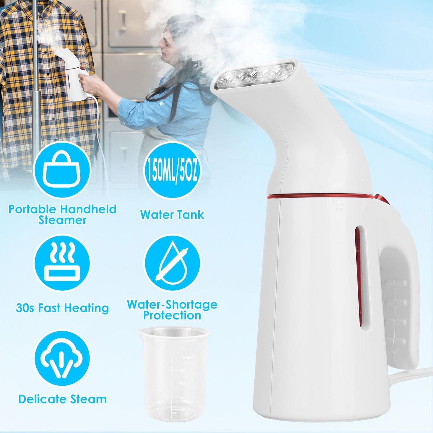 Skorter | 700W Portable Clothing Steamer