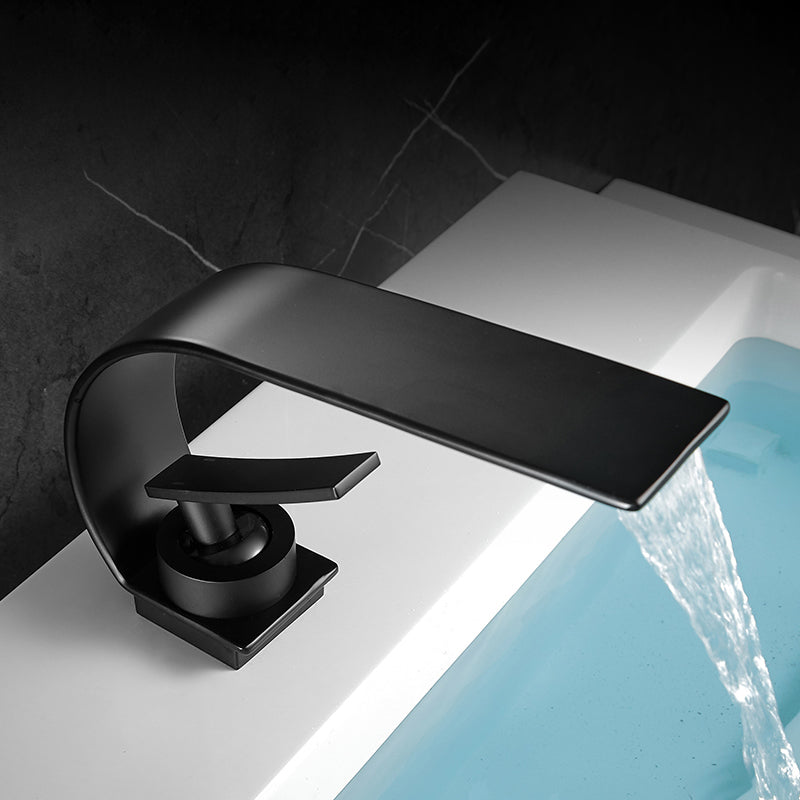 Skorter | Brass faucet waterfall spout lever handle sink faucet