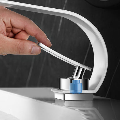 Skorter | Brass faucet waterfall spout lever handle sink faucet