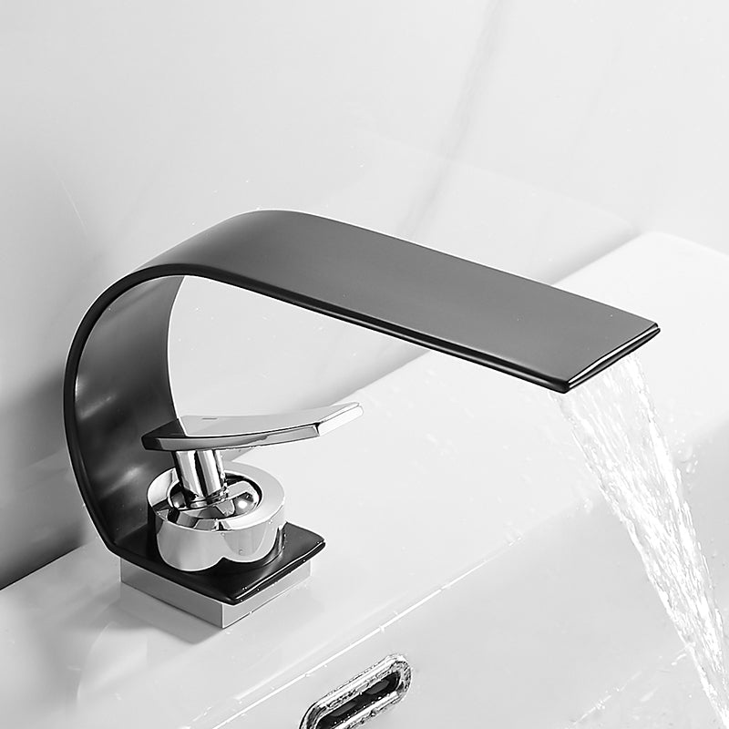 Skorter | Brass faucet waterfall spout lever handle sink faucet