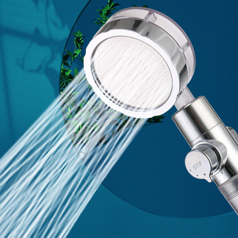 Skorter | Creative Metal Shower Head Adjustable Water Flow Round Handheld Shower Head