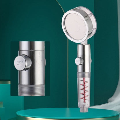 Skorter | Creative Metal Shower Head Adjustable Water Flow Round Handheld Shower Head