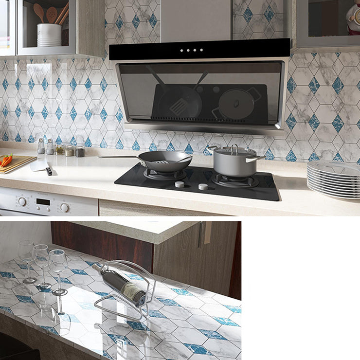 Skorter | Stone Composite Single Tile Rectangular Mesh Self-Adhesive Tile