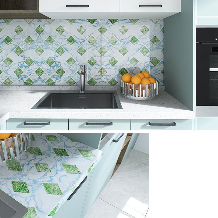 Skorter | Stone Composite Single Tile Rectangular Mesh Self-Adhesive Tile