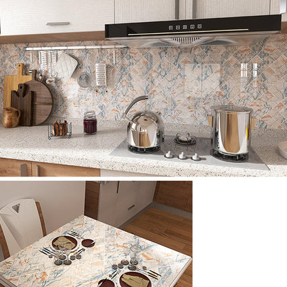 Skorter | Stone Composite Single Tile Rectangular Mesh Self-Adhesive Tile