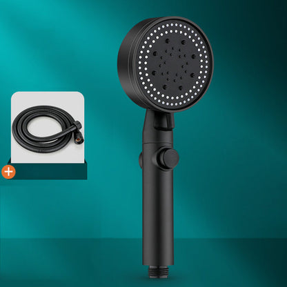 Skorter | 5 Sprays Shower Head Round Wall Mounted Plastic Wall Connector Holder Handheld Shower Head