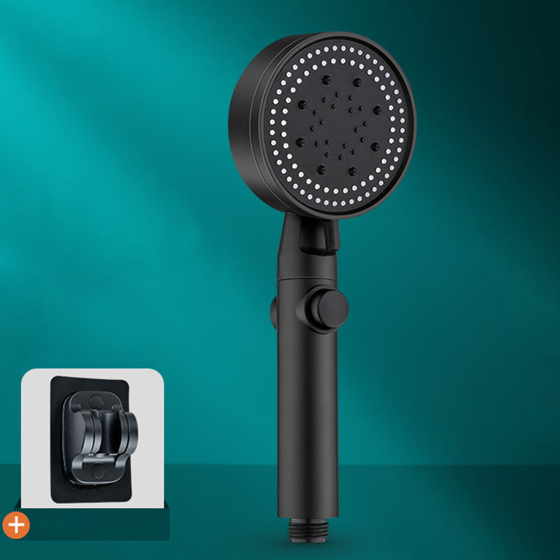 Skorter | 5 Sprays Shower Head Round Wall Mounted Plastic Wall Connector Holder Handheld Shower Head