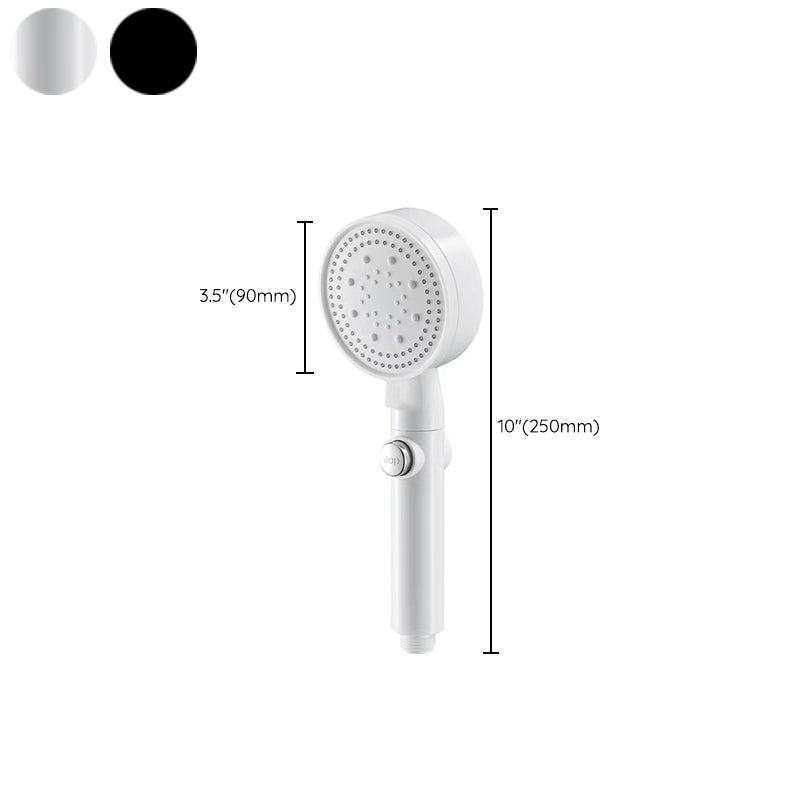 Skorter | 5 Sprays Shower Head Round Wall Mounted Plastic Wall Connector Holder Handheld Shower Head