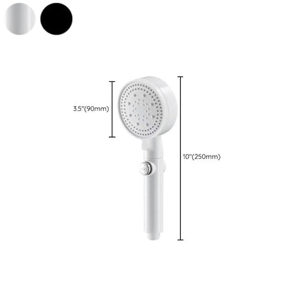 Skorter | 5 Sprays Shower Head Round Wall Mounted Plastic Wall Connector Holder Handheld Shower Head