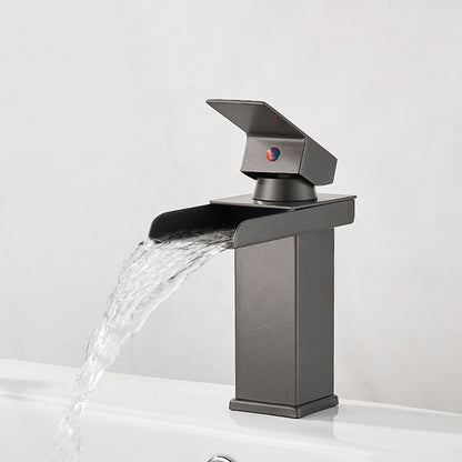 Skorter | Basin Waterfall Outlet Single Lever Tap with LED Light