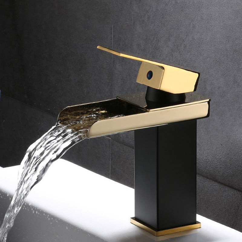 Skorter | Basin Waterfall Outlet Single Lever Tap with LED Light