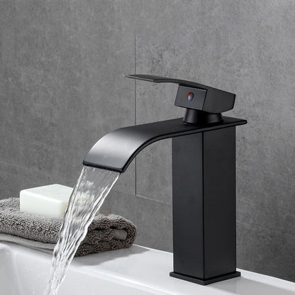 Skorter | Basin Waterfall Outlet Single Lever Tap with LED Light