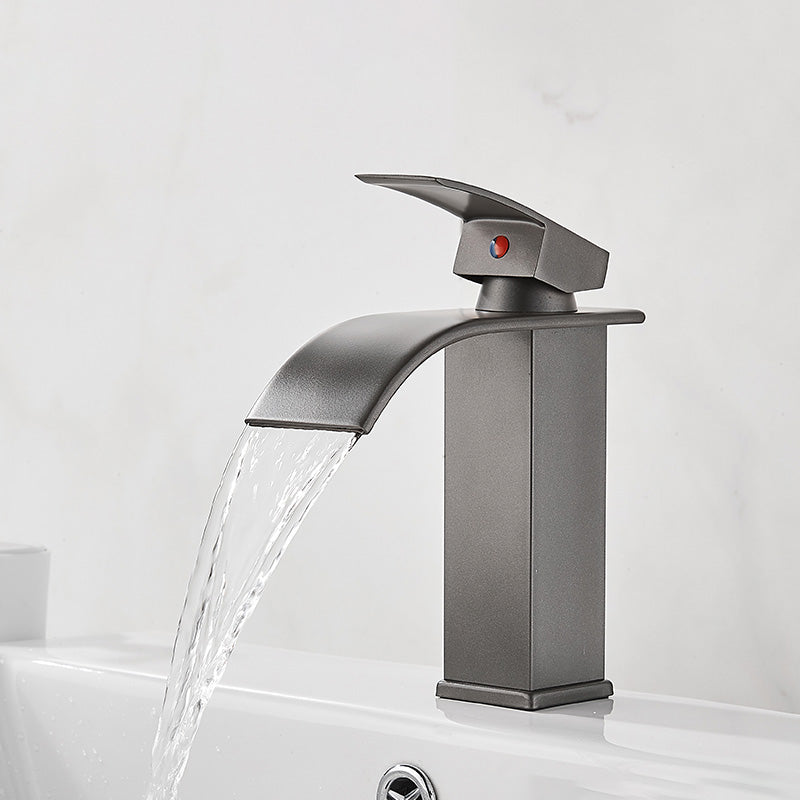 Skorter | Basin Waterfall Outlet Single Lever Tap with LED Light