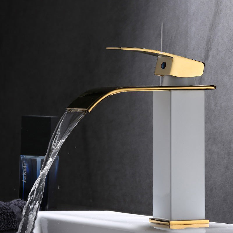 Skorter | Basin Waterfall Outlet Single Lever Tap with LED Light