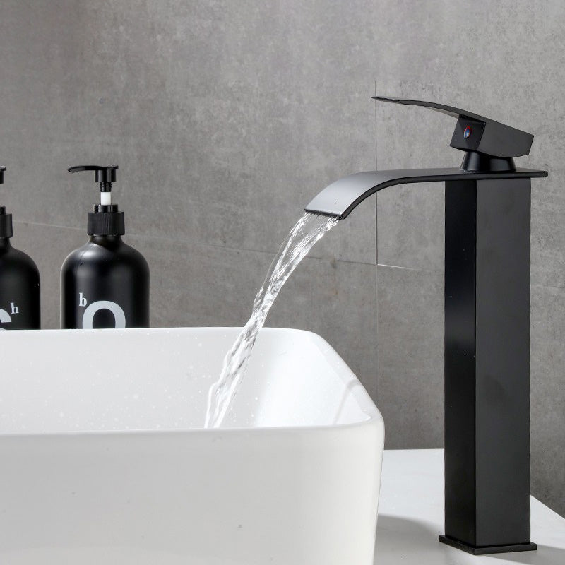 Skorter | Basin Waterfall Outlet Single Lever Tap with LED Light
