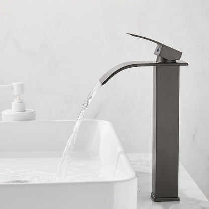 Skorter | Basin Waterfall Outlet Single Lever Tap with LED Light