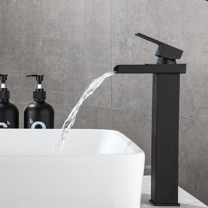 Skorter | Basin Waterfall Outlet Single Lever Tap with LED Light