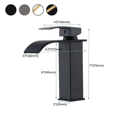 Skorter | Basin Waterfall Outlet Single Lever Tap with LED Light