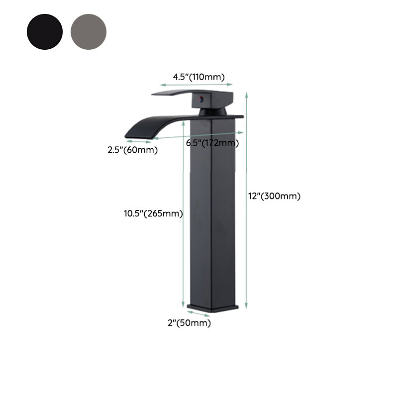 Skorter | Basin Waterfall Outlet Single Lever Tap with LED Light