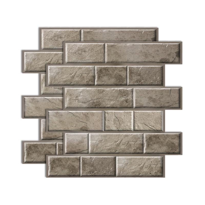 Skorter | 3D Peel and Stick Tiles Plastic Square Peel and Stick Tiles with Waterproof