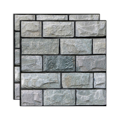 Skorter | 3D Peel and Stick Tiles Plastic Square Peel and Stick Tiles with Waterproof