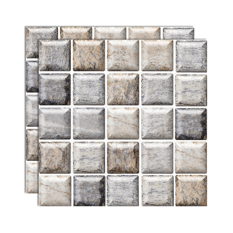 Skorter | 3D Peel and Stick Tiles Plastic Square Peel and Stick Tiles with Waterproof