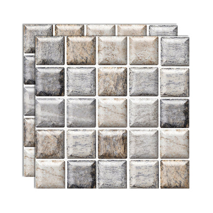 Skorter | 3D Peel and Stick Tiles Plastic Square Peel and Stick Tiles with Waterproof