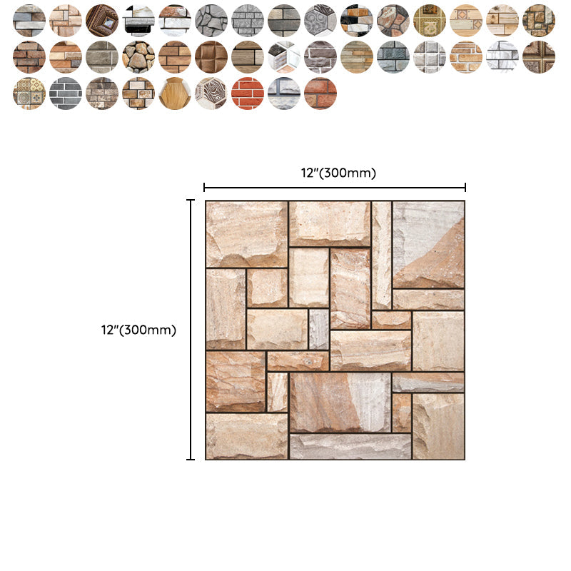 Skorter | 3D Peel and Stick Tiles Plastic Square Peel and Stick Tiles with Waterproof