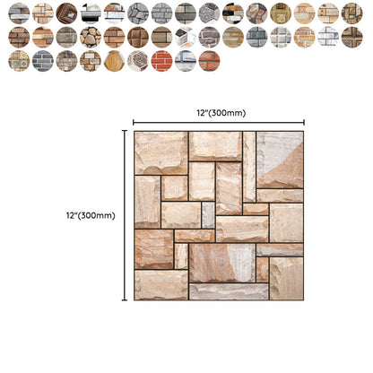 Skorter | 3D Peel and Stick Tiles Plastic Square Peel and Stick Tiles with Waterproof