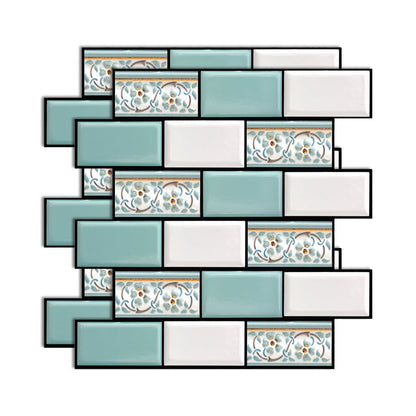 Skorter | Plastic Peel & Stick Subway Tile 3D Subway Tile with Slip-Resistant Surface