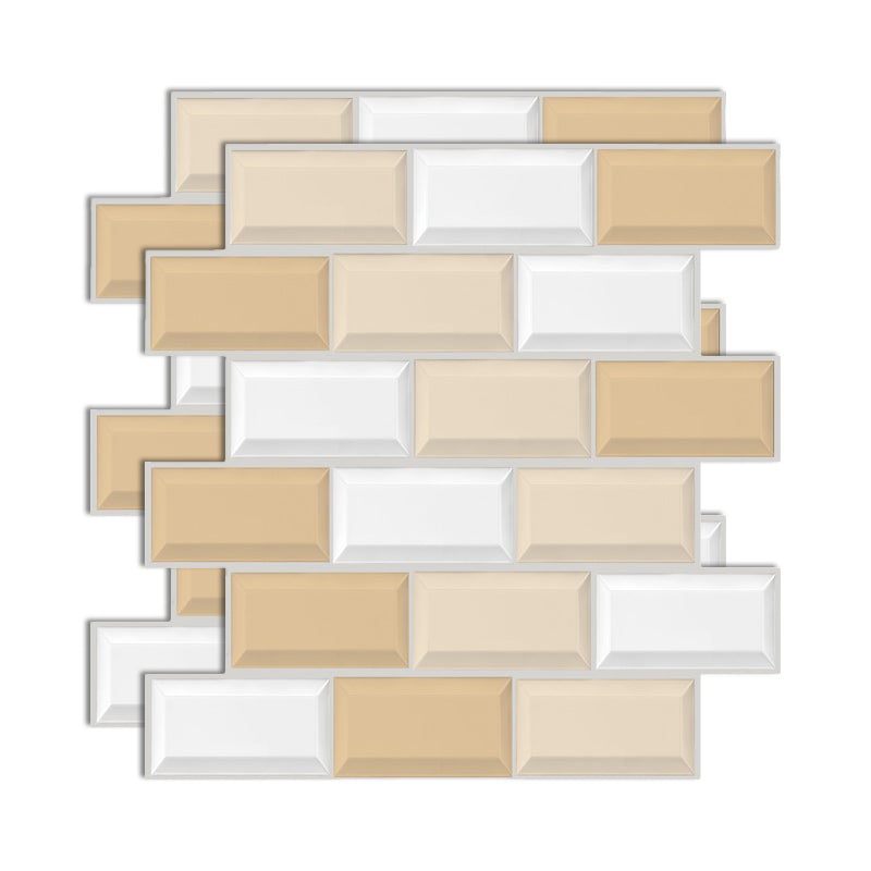 Skorter | Plastic Peel & Stick Subway Tile 3D Subway Tile with Slip-Resistant Surface