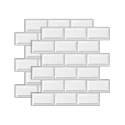 Skorter | Plastic Peel & Stick Subway Tile 3D Subway Tile with Slip-Resistant Surface