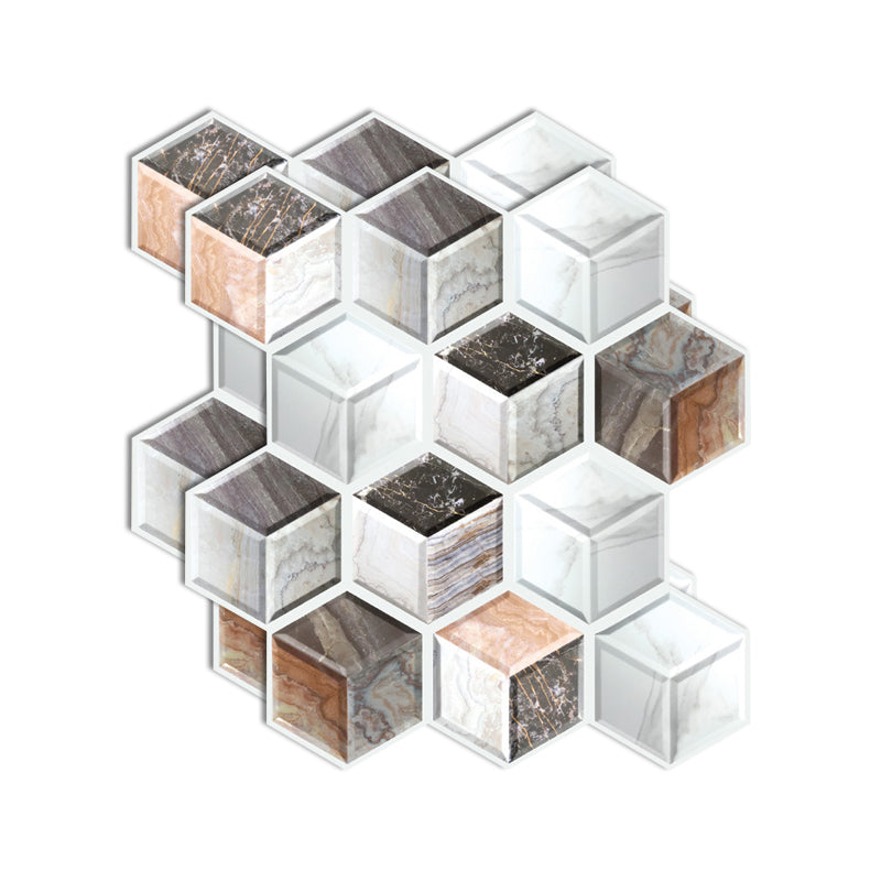 Skorter | Plastic Peel & Stick Subway Tile 3D Subway Tile with Slip-Resistant Surface