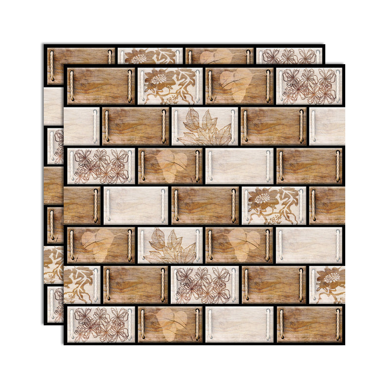 Skorter | Plastic Peel & Stick Subway Tile 3D Subway Tile with Slip-Resistant Surface