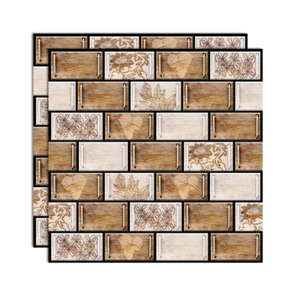 Skorter | Plastic Peel & Stick Subway Tile 3D Subway Tile with Slip-Resistant Surface