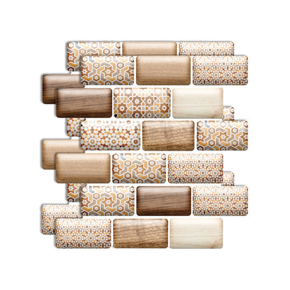 Skorter | Plastic Peel & Stick Subway Tile 3D Subway Tile with Slip-Resistant Surface