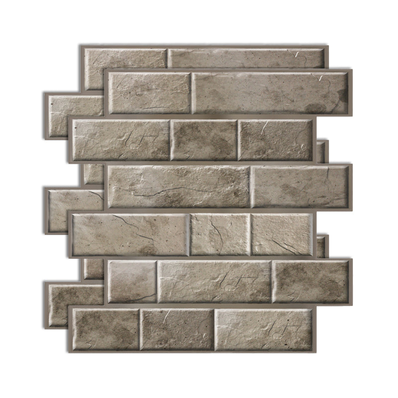Skorter | Plastic Peel & Stick Subway Tile 3D Subway Tile with Slip-Resistant Surface