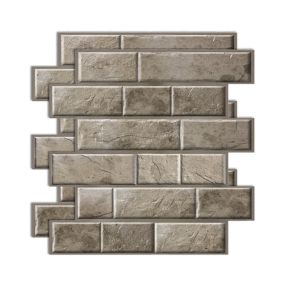 Skorter | Plastic Peel & Stick Subway Tile 3D Subway Tile with Slip-Resistant Surface