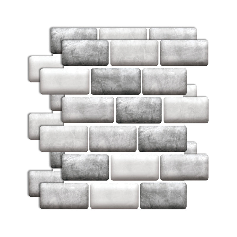 Skorter | Plastic Peel & Stick Subway Tile 3D Subway Tile with Slip-Resistant Surface