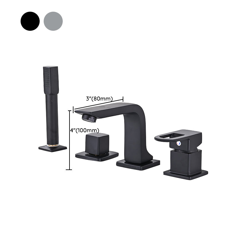 Skorter | Bathroom Faucet Lever Handle Brass Hand Shower Sink Faucet